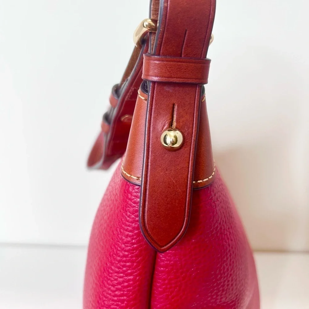 Dooney & Bourke Pebble Grain Hobo Shoulder Bag in Red trending